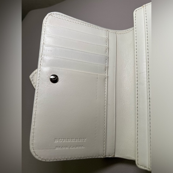 Burberry Blue Label. Ladies compact wallet. Pre Owned. 6” x 4”. - Picture 3 of 13